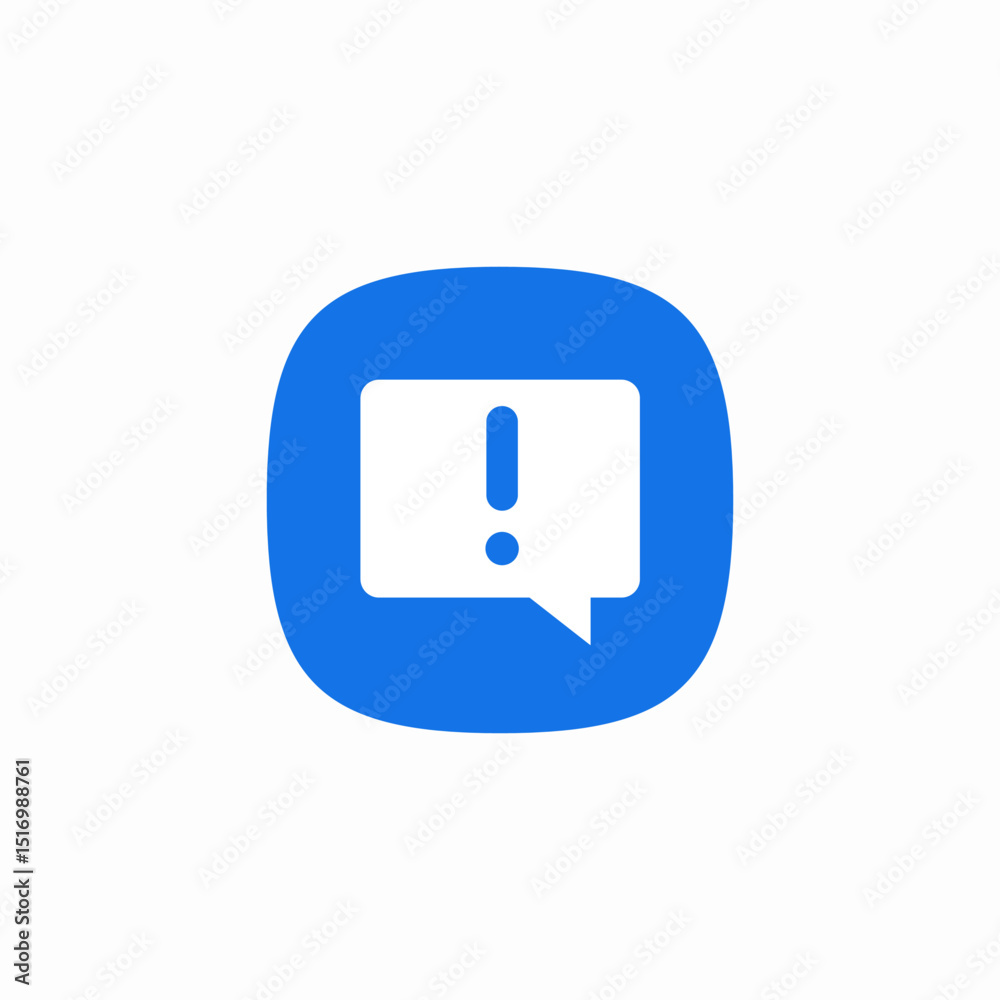 Fototapeta premium error message icon sign vector