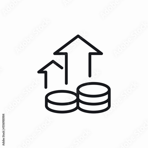 finances percentage icon sign vector