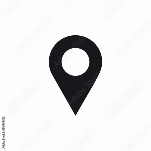location pin icon sign vector