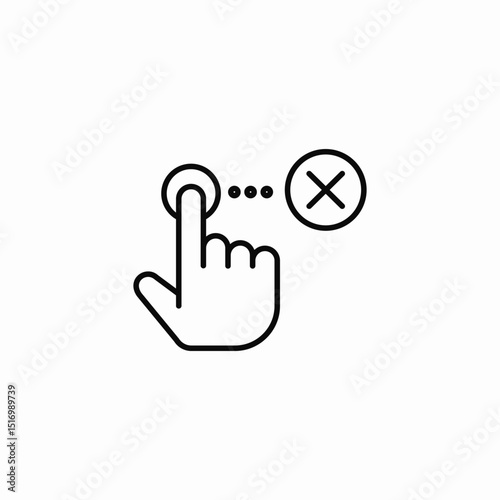 path remove icon sign vector