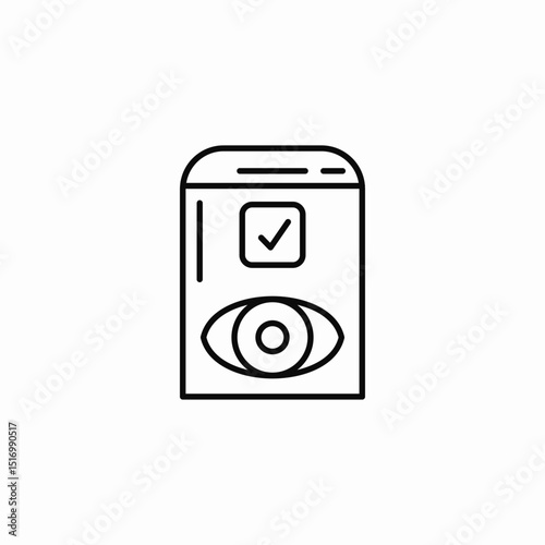 view add icon sign vector