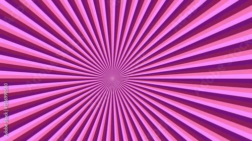 Multicolored abstract geometrical ray burst background - seamless loop animation