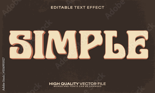 Retro classic text effect, editable text effect and vintage 3d font style bold shadow oldschool poster design