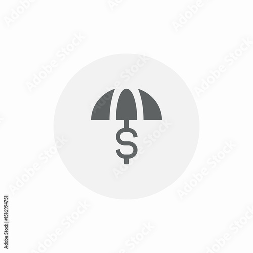financial protection icon sign vector