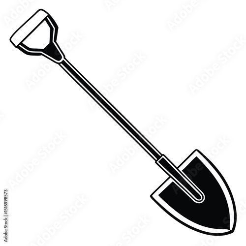 Shovel Gardening Glyph Icon 