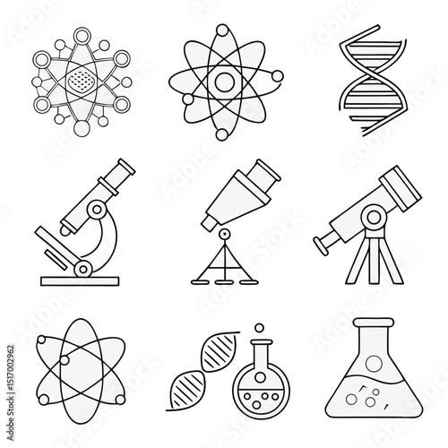 science and chemistry icons