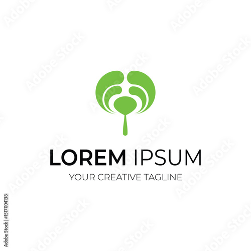 minimalist hand fan logo for your brand