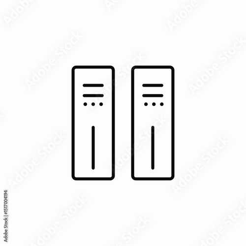 archive folder icon sign vector