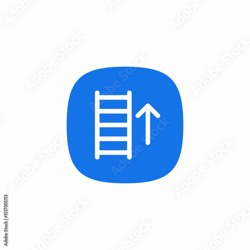 ladder climb icon sign vector