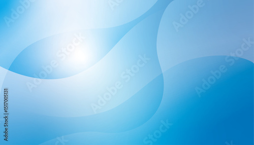 Simple Wave light blue gradient background vector material