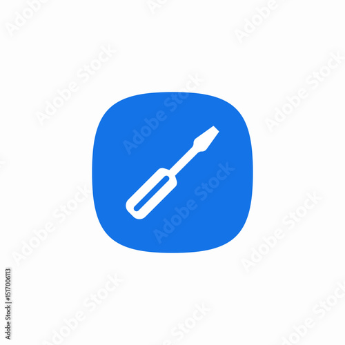screwdriver tool icon sign vector
