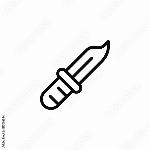 sword tool icon sign vector