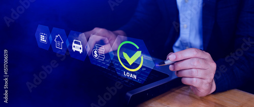 Loan, Financial loan agreement concept, investment and finance concept, fundraising, Personal Loan Assessment and Loans concept. Financial loan agreement