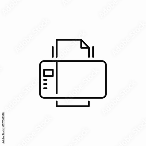 document scan icon sign vector