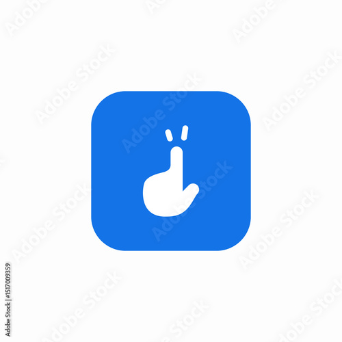 finger tap icon sign vector