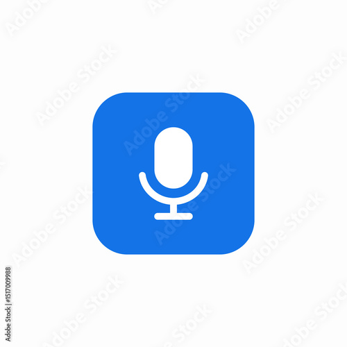 microphone usage icon sign vector