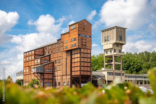 Historic 19 and 20 century cole mine complex of Blegny, Wallonia, Belgium - UNESCO World Heritage