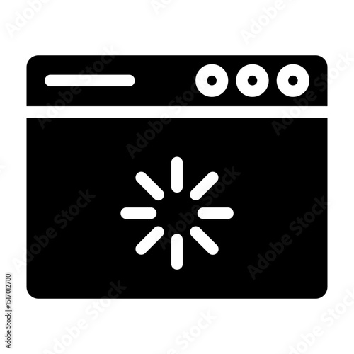 Loading Vector Glyph Icon Design