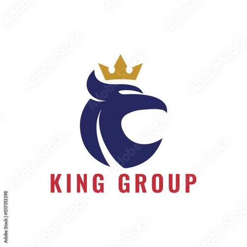 king logo design vector