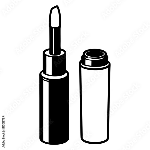 Minimal Concealer Vector on White Background