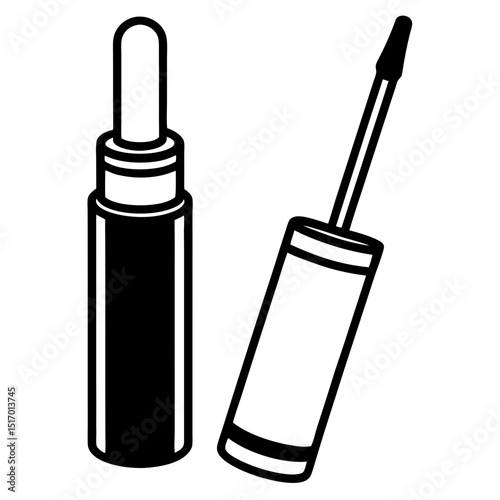 Minimal Concealer Vector on White Background