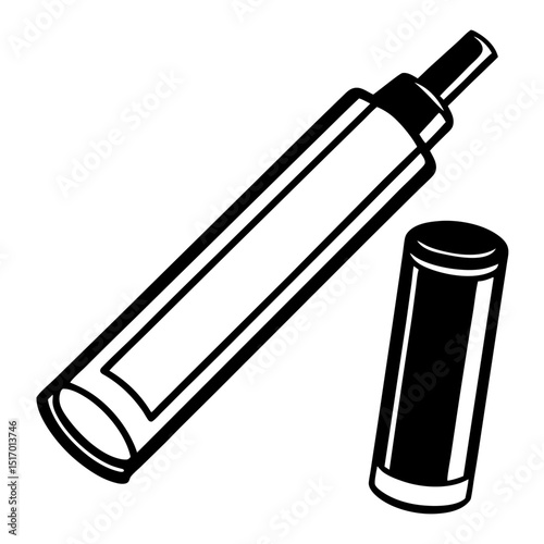 Minimal Concealer Vector on White Background