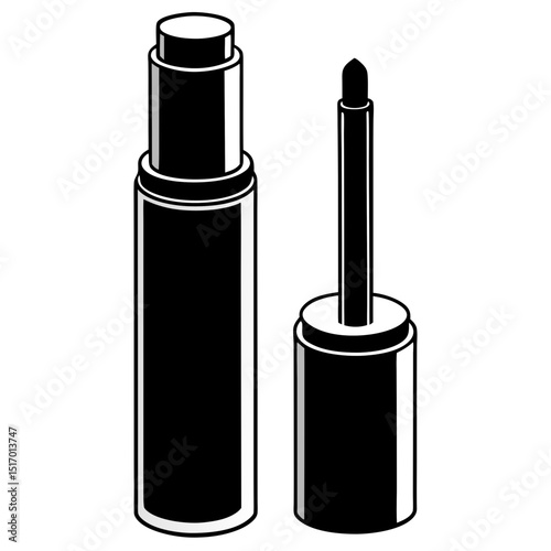Minimal Concealer Vector on White Background