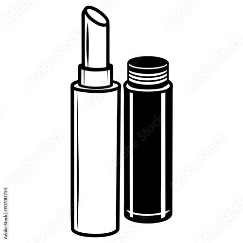Minimal Concealer Vector on White Background
