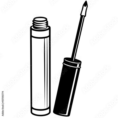 Minimal Concealer Vector on White Background
