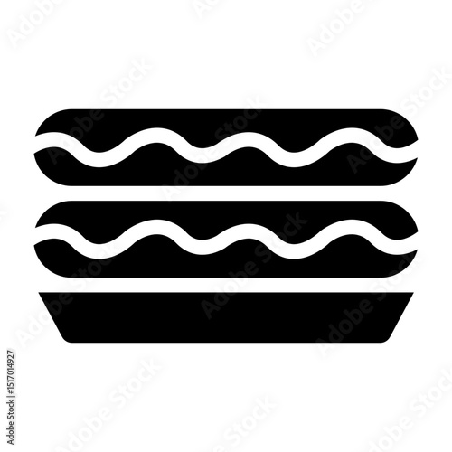 Eclair Vector Glyph Icon Design
