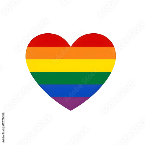 Free Download Rainbow Heart A Symbol of LGBTQ+ Pride and Love - GFXLoad