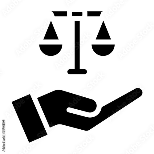 Ethics Vector Glyph Icon Design