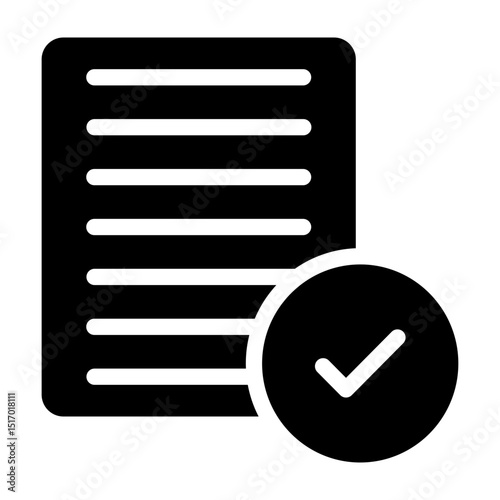 Approved Vector Glyph Icon Design