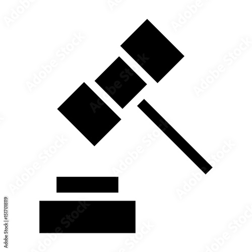 Legal Vector Glyph Icon Design