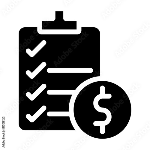 finance Vector Glyph Icon Design