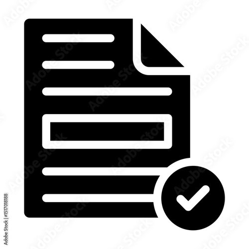 Report Vector Glyph Icon Design