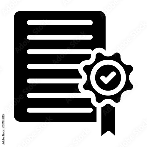 Auditor Vector Glyph Icon Design