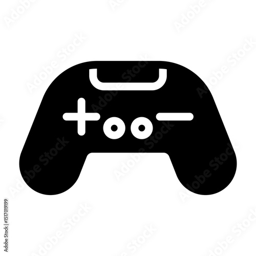 Joystick Vector Glyph Icon Design