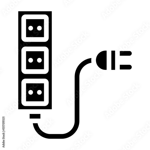 Extension Vector Glyph Icon Design