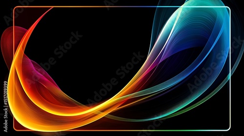 Abstract colorful flowing lines (21)
