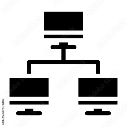 Network Vector Glyph Icon Design