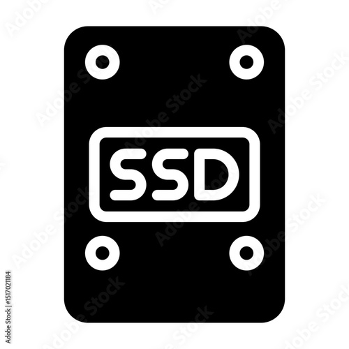 SSD Vector Glyph Icon Design