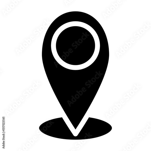 Map Pointer Vector Glyph Icon Design