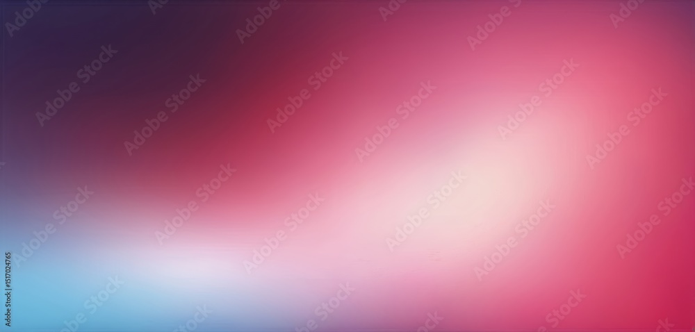 Fototapeta premium Abstract blurred gradient background. Red pink blue colors blend smoothly. Minimalist design for wallpaper mobile phone computer screen. Graphic art with bright vivid soft light neon futuristic space