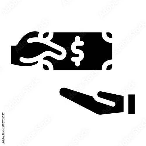 Bribery Vector Glyph Icon Design