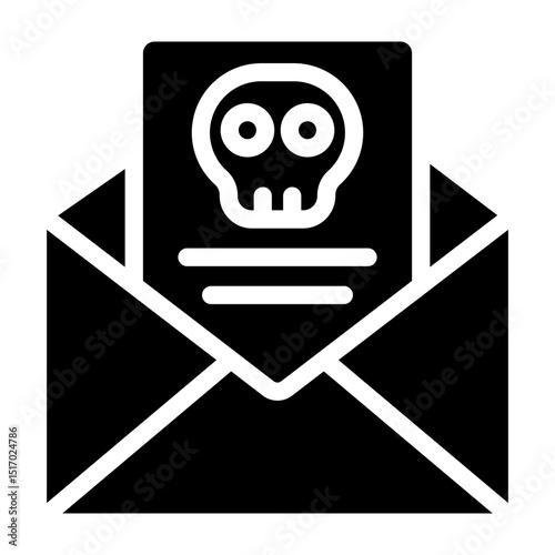 Blackmail Vector Glyph Icon Design