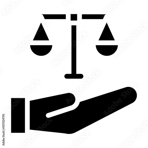 Ethics Vector Glyph Icon Design