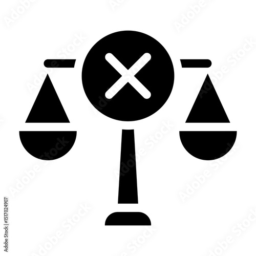 Unfair Vector Glyph Icon Design