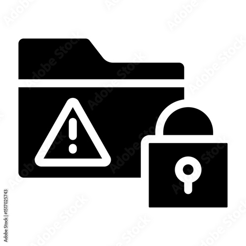 Confidential Vector Glyph Icon Design