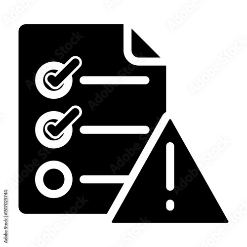 To Do List Vector Glyph Icon Design